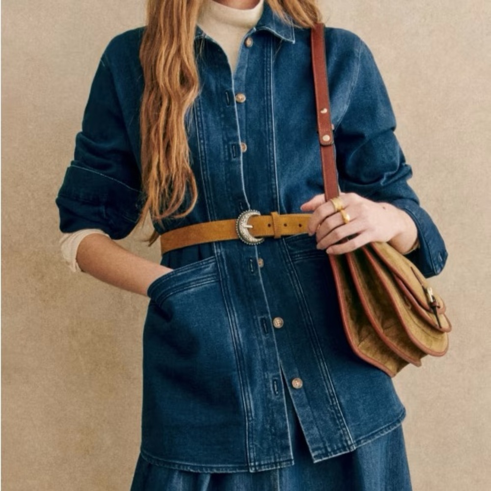 SEZANE WILL JACKET - INDIGO - M